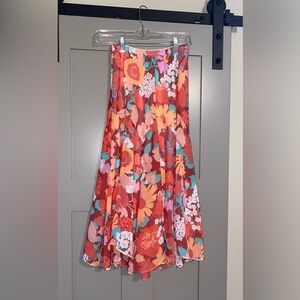 floral maxi skirt